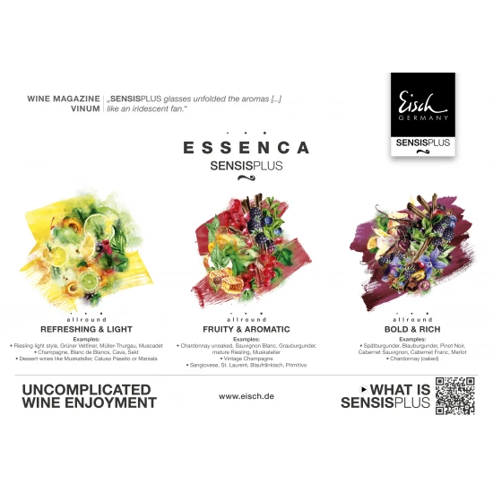 Eisch ESSENCA SENSISPLUS 2 db pohár fruity & aromatic díszdobozban 5,8dl 237 mm