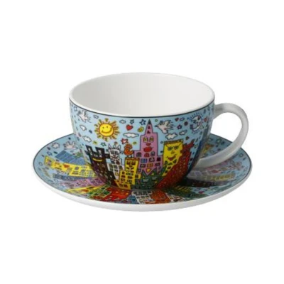 James Rizzi My New York City Day teás-cappuccinos csésze csontporcelán 0,25l