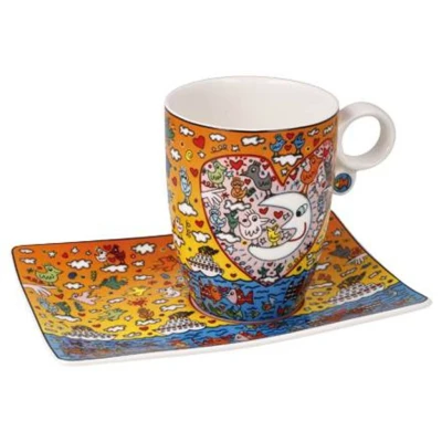 James Rizzi The Romance of the Sea bögre + alj csontporcelán  0,4l