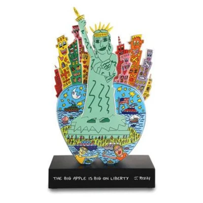 James Rizzi Big Apple on Liberty figura porcelán Limited Edition 54 cm
