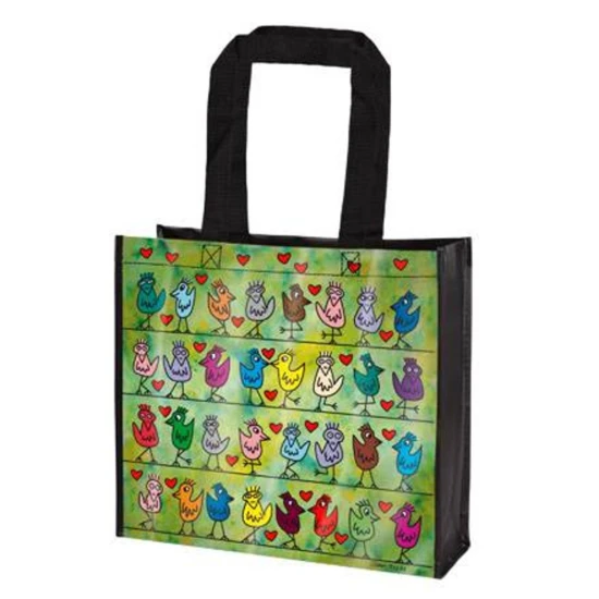 James Rizzi -Birds on a Love Wire bevásárló táska szintetikus szövet