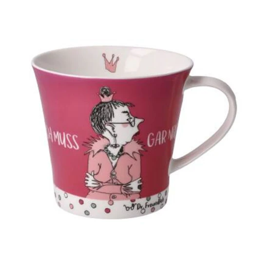 Freundlieb - Ich muss gar nix kávés-teáscsésze csontporcelán 0,35l