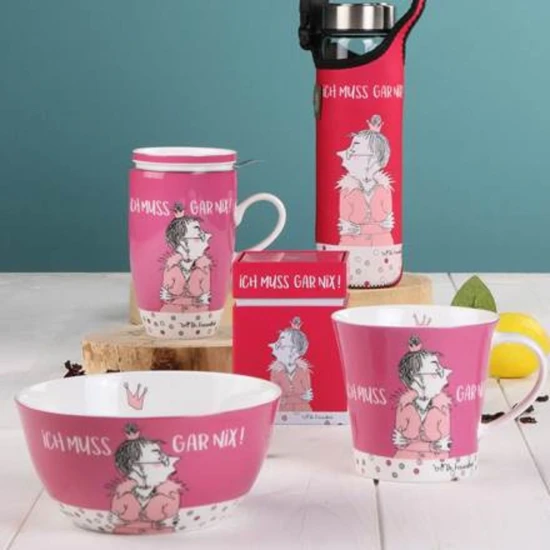 Freundlieb - Ich muss gar nix kávés-teáscsésze csontporcelán 0,35l