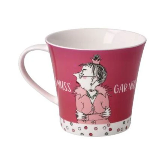 Freundlieb - Ich muss gar nix kávés-teáscsésze csontporcelán 0,35l