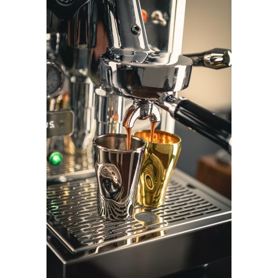Eisch UNIK 2 db eszpresszócsésze platina díszhegerben 1dl 85 mm