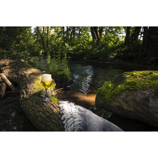 Eisch CRAFT BEER EXPERTS 2 db Craft söröspohár fekete díszhengerben 4,35dl 205 mm