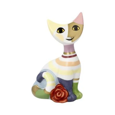 Rosina Wachtmeister - Cat "Carla" figura porcelán  8 cm