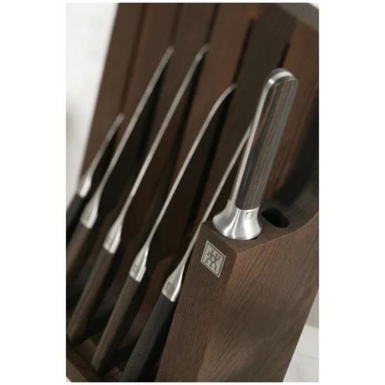 ZWILLING  | késblokk üres 5 késnek hamu | barna