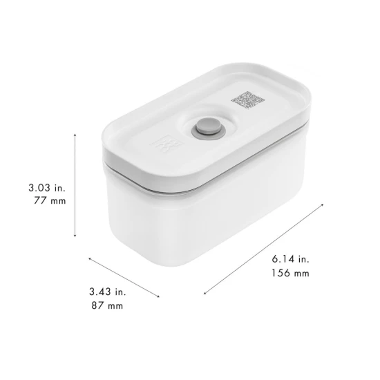 ZWILLING Fresh & Save | vákuumos ételtároló doboz S | műanyag | átlátszó-szürke