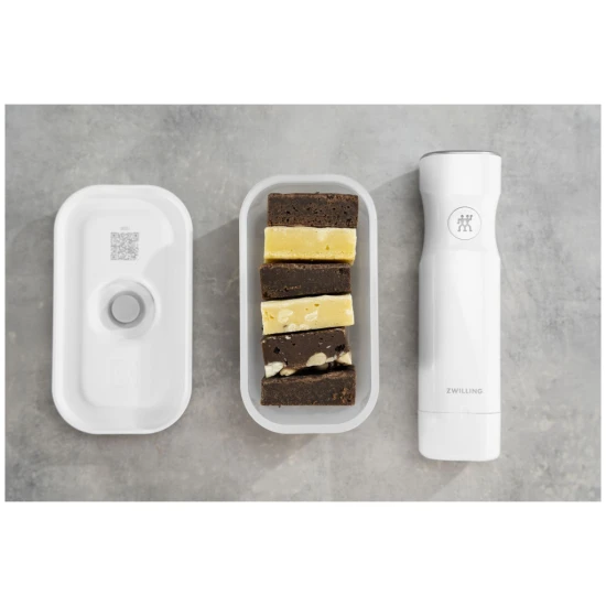 ZWILLING Fresh & Save | vákuumos ételtároló doboz S | műanyag | átlátszó-szürke