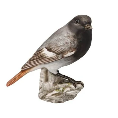 Bird of the year 2025 Black Redstart figura porcelán