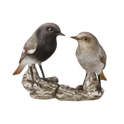 Bird of the year 2025 Black Redstart pair figura porcelán  0.5 cm