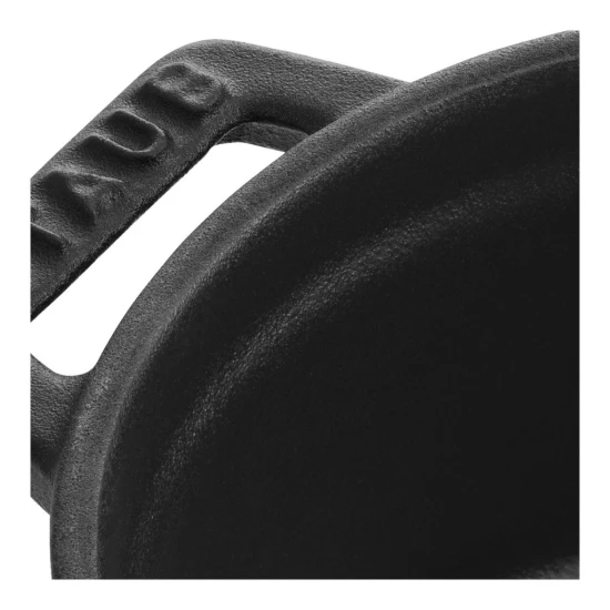 Staub La Cocotte | Mini Cocotte öntöttvas főzőedény 10 cm | fekete | kerek | öntöttvas