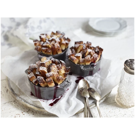 Staub La Cocotte | Mini Cocotte öntöttvas főzőedény 10 cm | grafitszürke | kerek | öntöttvas