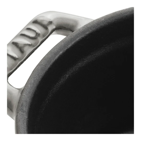 Staub La Cocotte | Mini Cocotte öntöttvas főzőedény 10 cm | grafitszürke | kerek | öntöttvas