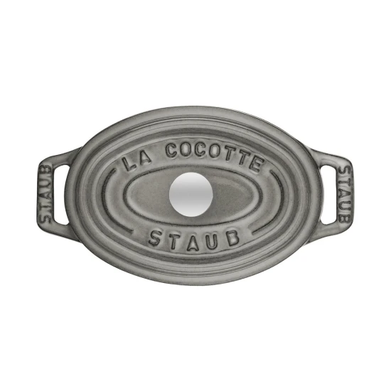 Staub La Cocotte | Mini Cocotte öntöttvas főzőedény 11 cm | grafitszürke | ovális | öntöttvas
