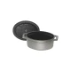 Staub La Cocotte | Mini Cocotte öntöttvas főzőedény 11 cm | grafitszürke | ovális | öntöttvas