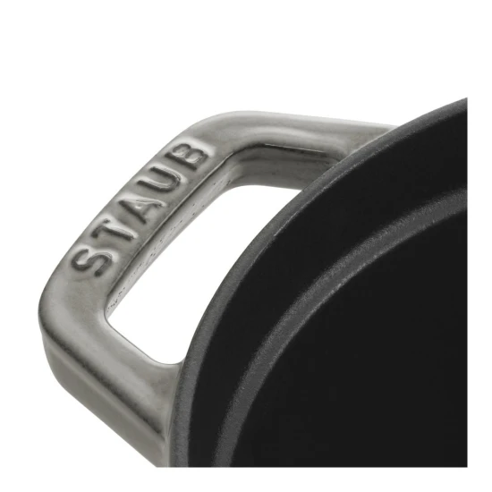 Staub La Cocotte | Cocotte öntöttvas főzőedény 27 cm | grafitszürke | ovális | öntöttvas