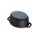 Staub öntöttvas edény | fekete | malac forma | 17 cm | 1l Staub öntöttvas edény | fekete | malac forma | 17 cm | 1l
