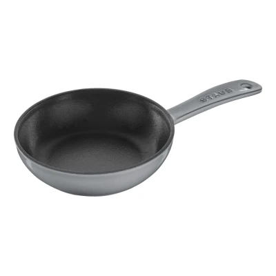 Staub Pans | serpenyő 16 cm | öntöttvas | grafitszürke | kerek