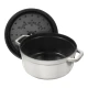 Staub La Cocotte | Cocotte öntöttvas főzőedény 18 cm | fehér trüffel | kerek | öntöttvas