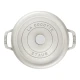 Staub La Cocotte | Cocotte öntöttvas főzőedény 28 cm | fehér trüffel | kerek | öntöttvas