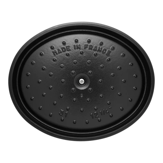 Staub La Cocotte | Cocotte öntöttvas főzőedény 31 cm | fehér trüffel | ovális | öntöttvas