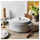 Staub La Cocotte | Cocotte öntöttvas főzőedény 31 cm | fehér trüffel | ovális | öntöttvas