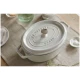 Staub La Cocotte | Cocotte öntöttvas főzőedény 27 cm | fehér trüffel | ovális | öntöttvas