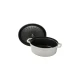 Staub La Cocotte | Cocotte öntöttvas főzőedény 27 cm | fehér trüffel | ovális | öntöttvas