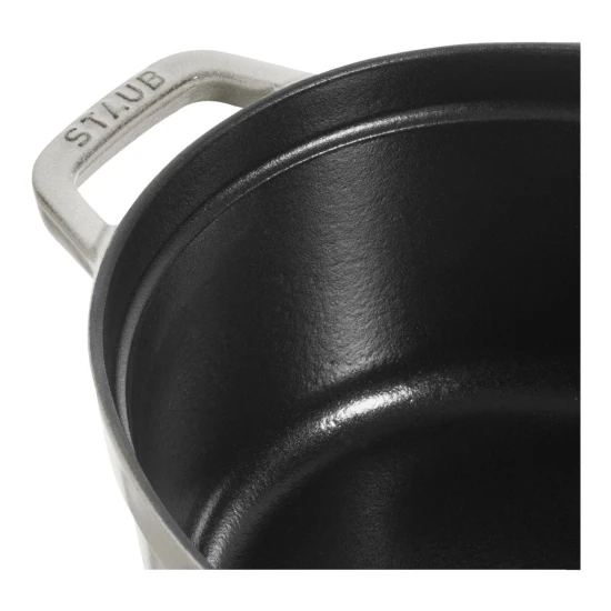 Staub La Cocotte | Cocotte öntöttvas főzőedény 33 cm | fehér trüffel | ovális | öntöttvas