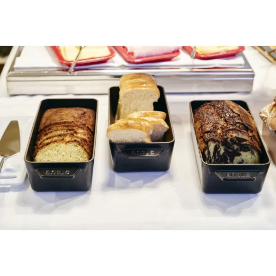 Staub öntöttvas téglalap alakú kenyérsütő fekete 23 x 12 cm