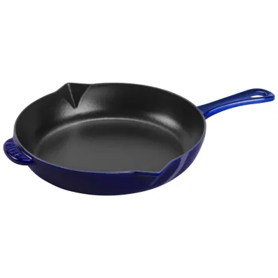 Staub öntöttvas serpenyő| tengerkék| kerek | 30 cm