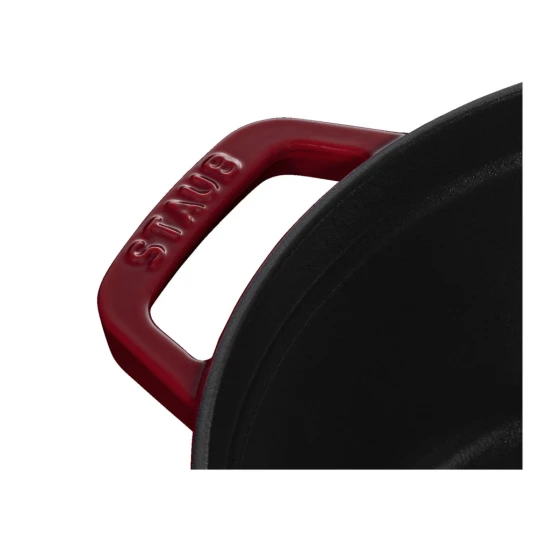 Staub La Cocotte | Cocotte öntöttvas főzőedény 28 cm | bordó | kerek 6,7 l | öntöttvas