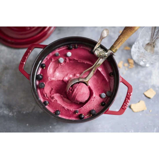 Staub La Cocotte | Cocotte öntöttvas főzőedény 28 cm | bordó | kerek 6,7 l | öntöttvas