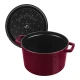 Staub La Cocotte | Cocotte öntöttvas főzőedény mély 24 cm | bordó | kerek | öntöttvas