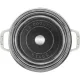 Staub öntöttvas edény | fehér | kerek | üvegfedővel 24 cm Staub öntöttvas edény | fehér | kerek | üvegfedővel 24 cm