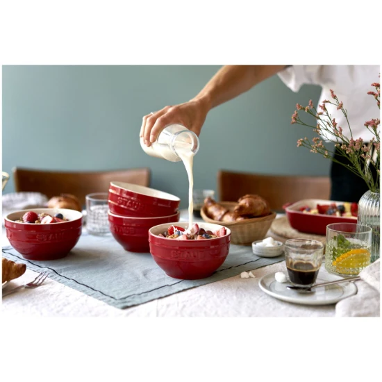 Staub kerámia | tál szett 14 cm |4 darabos | cherry | kerámia