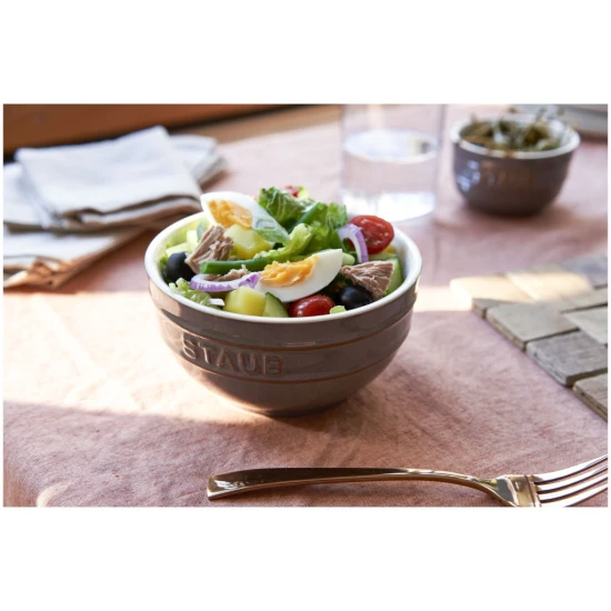 Staub kerámia | tál szett 14 cm |4 darabos | antikszürke | kerámia