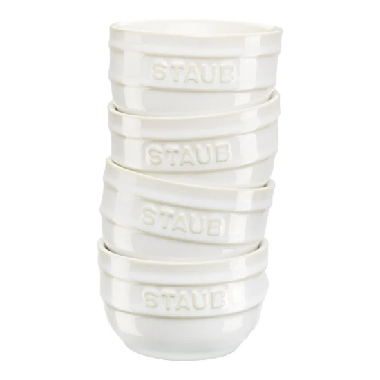 Staub kerámia | Ramekin szett 9 cm |4 darabos | elefántcsont | kerámia
