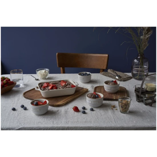 Staub kerámia | sütőtál készlet 3 darabos | szögletes | kerámia | elefántcsont