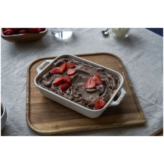 Staub kerámia | sütőtál készlet 3 darabos | szögletes | kerámia | elefántcsont