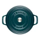 Staub La Cocotte | Cocotte öntöttvas főzőedény 24 cm | tengerkék | kerek | öntöttvas