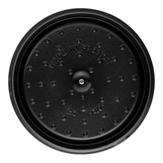 Staub La Cocotte | Cocotte öntöttvas főzőedény 24 cm | tengerkék | kerek | öntöttvas