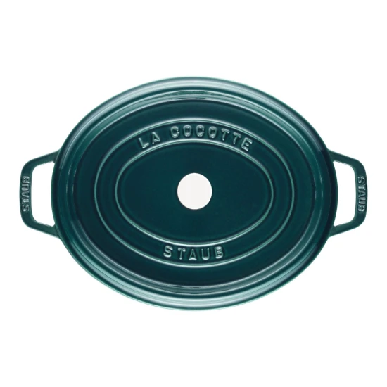 Staub La Cocotte | Cocotte öntöttvas főzőedény 33 cm | tengerkék | ovális | öntöttvas