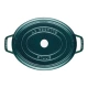 Staub La Cocotte | Cocotte öntöttvas főzőedény 33 cm | tengerkék | ovális | öntöttvas