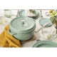 Staub La Cocotte | Cocotte öntöttvas főzőedény 22 cm | zsálya | kerek | öntöttvas