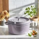 Staub La Cocotte | Cocotte öntöttvas főzőedény 24 cm | cseresznyevirág | kerek | öntöttvas