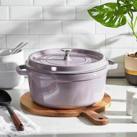 Staub La Cocotte | Cocotte öntöttvas főzőedény 24 cm | cseresznyevirág | kerek | öntöttvas