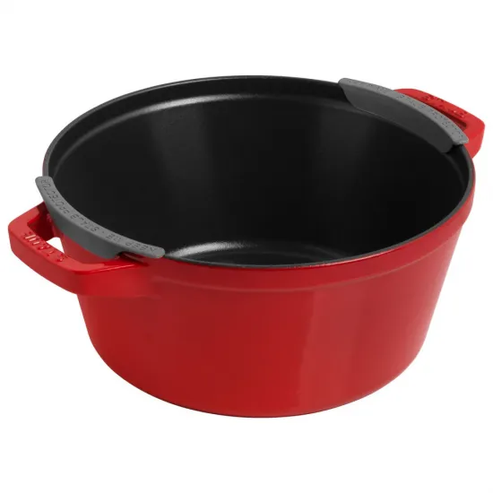 STAUB öntöttvas egymásba rakható készlet piros 3 darabos STAUB öntöttvas egymásba rakható készlet piros 3 darabos